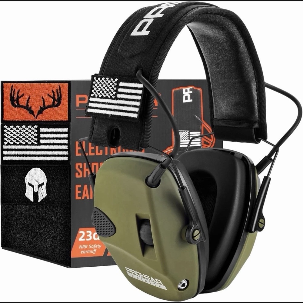 PROHEAR Electronic Ear Protection for Shooting with 4X Sound Amplification, Gun